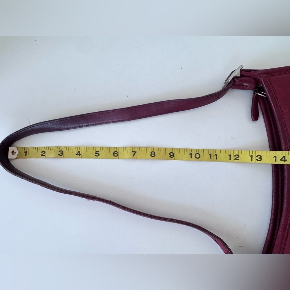 Vintage Coach Red Andrea Leather bucket bag Purse * Flaws - Picture 13 of 15